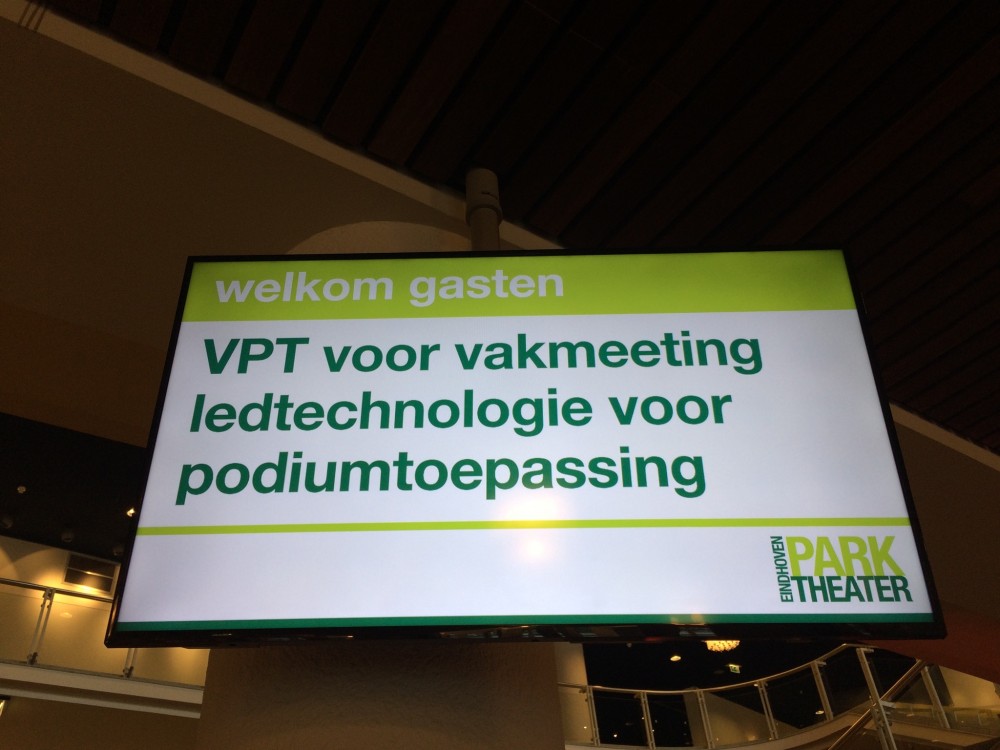 VPT-vakmeeting Ledtechnologie voor podiumtoepassing, Parktheater, Francis Klunder